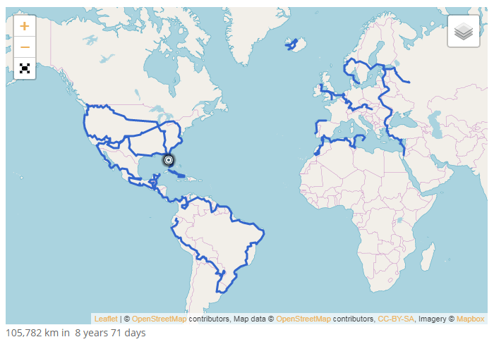 World Ride Route
